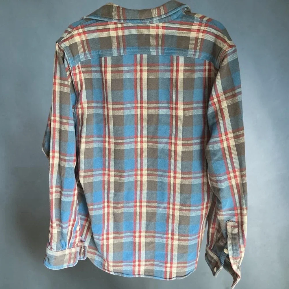 Polo Ralph Lauren Polo Country Plaid Flannel Shirt Mens L Classic Fit Blue Red